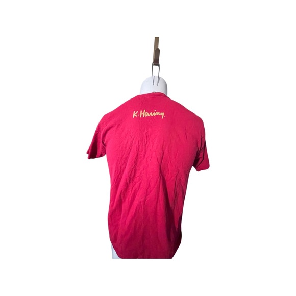 Keith Haring Christmas Santa Design T-Shirt by Ripple: Adult Unisex Large - Picture 4 of 5